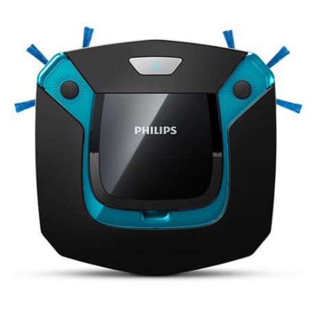 Робот-пылесос PHILIPS SmartPro Easy FC8794/01, 25Вт, черный/синий
