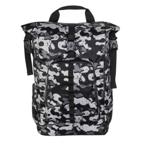 Рюкзак 15.6" HAMA Roll-Top, серый/камуфляж [00101818]