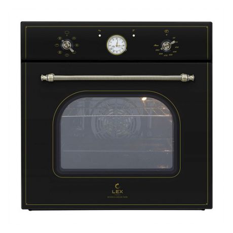 Духовой шкаф LEX Classico EDM 070C BL, стекло черное