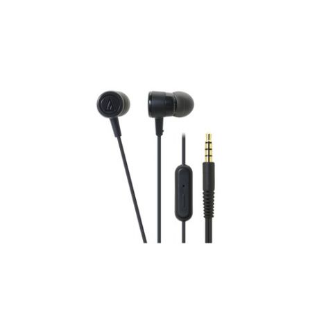 Гарнитура AUDIO-TECHNICA ATH-CKL220iS, вкладыши, черный, проводные