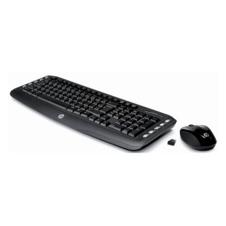 Комплект (клавиатура+мышь) HP LV290AA, USB, беспроводной, черный