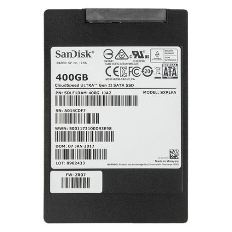 SSD накопитель SANDISK CloudSpeed II Ultra SDLF1DAM-400G-1JA2 400Гб, 2.5", SATA III