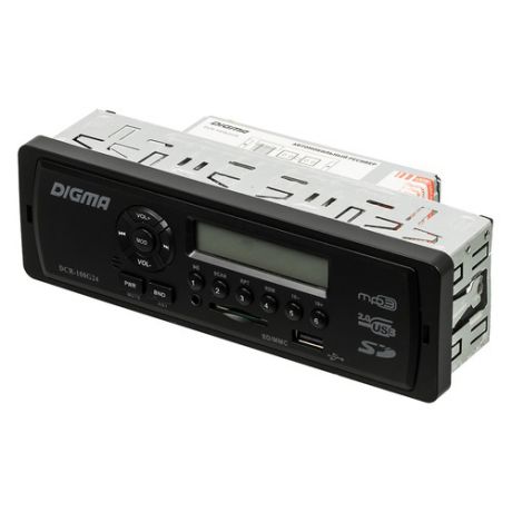 Автомагнитола DIGMA DCR-100G24, USB, SD/MMC