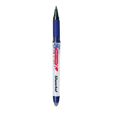 Ручка гелевая Silwerhof ПИШИ-СТИРАЙ (016074-02) 0.5мм синие чернила +ластик коробка картонная 12 шт./кор.