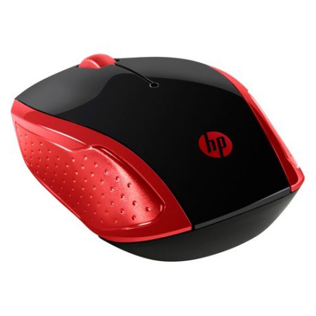 Мышь HP 200 Emprs оптическая беспроводная USB, красный [2hu82aa]