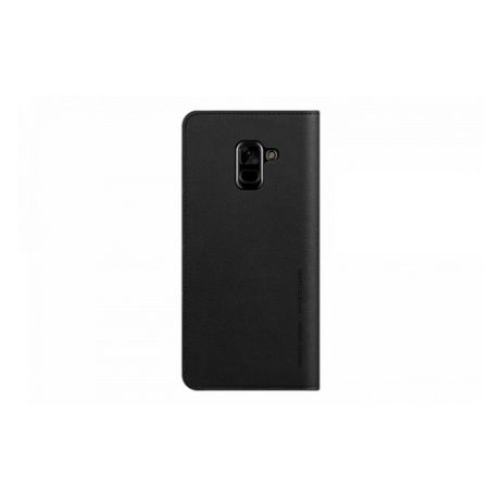 Чехол (флип-кейс) SAMSUNG Designed Mustang Diary, для Samsung Galaxy A8+, черный [gp-a730kdcfaia]