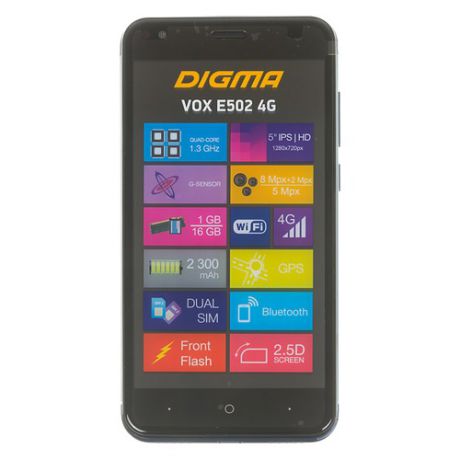 Смартфон DIGMA E502 4G VOX, темно-синий