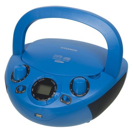 Аудиомагнитола HYUNDAI H-PCD220, синий