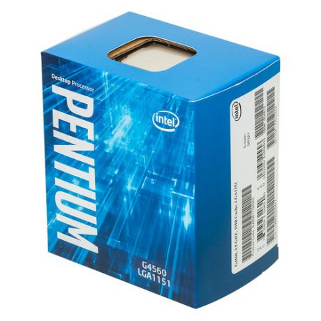 Процессор INTEL Pentium Dual-Core G4560, LGA 1151 BOX [bx80677g4560 s r32y]