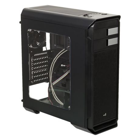 Корпус ATX AEROCOOL AERO-500 WINDOW, Midi-Tower, без БП, черный