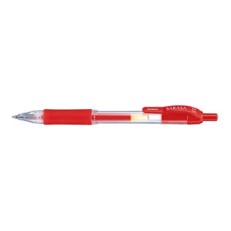 Ручка гелевая Zebra SARASA (JJ3-R) авт. 0.5мм резин. манжета красный 12 шт./кор.