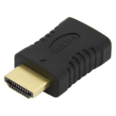 Адаптер аудио-видео HDMI (m) - HDMI (f) , черный