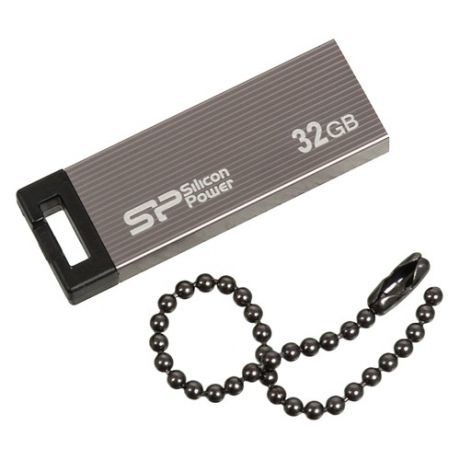 Флешка USB SILICON POWER Touch 835 32Гб, USB2.0, серый [sp032gbuf2835v1t]