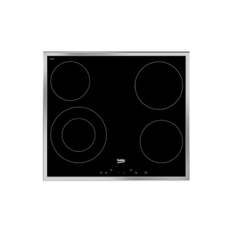 Варочная панель BEKO HIC 64402 X, Hi-Light, независимая, черный