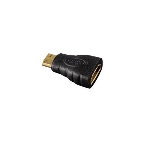 Адаптер аудио-видео HAMA H-39861, mini-HDMI (m) - HDMI (f) , ver 1.3, GOLD черный [00039861]