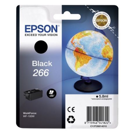 Картридж EPSON T266 черный [c13t26614010]