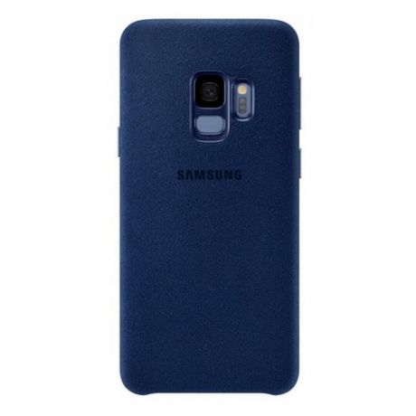 Чехол (клип-кейс) SAMSUNG Alcantara, для Samsung Galaxy S9, синий [ef-xg960alegru]