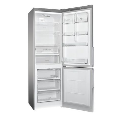 Холодильник HOTPOINT-ARISTON HF 4181 X, двухкамерный, нержавеющая сталь