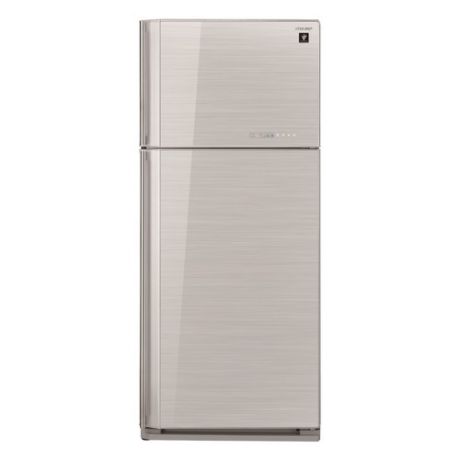 Холодильник SHARP SJ-GV58ASL, двухкамерный, серебристое стекло