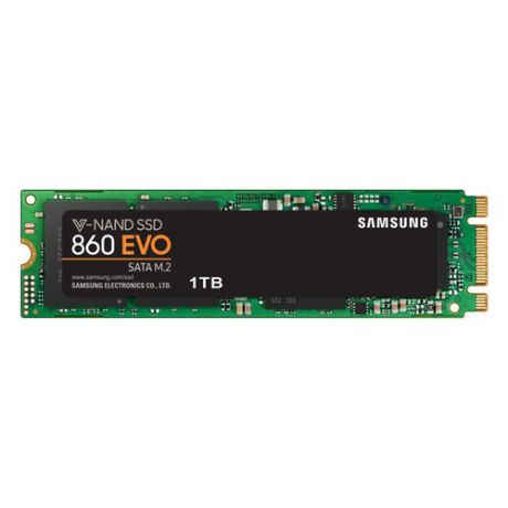 SSD накопитель SAMSUNG 860 EVO MZ-N6E1T0BW 1Тб, M.2 2280, SATA III