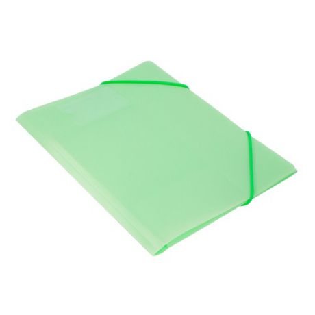 Папка на резинке Бюрократ Gems GEMPR05GRN A4 пластик кор.30мм 0.5мм зеленый турмалин карман для визи 10 шт./кор.