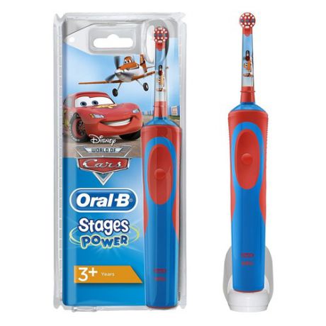 Электрическая зубная щетка ORAL-B Stages Power Cars красный [80300245]