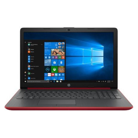 Ноутбук HP 15-da0135ur, 15.6", Intel Core i7 8550U 1.8ГГц, 8Гб, 1000Гб, 128Гб SSD, nVidia GeForce Mx130 - 2048 Мб, Windows 10, 4JY30EA, красный