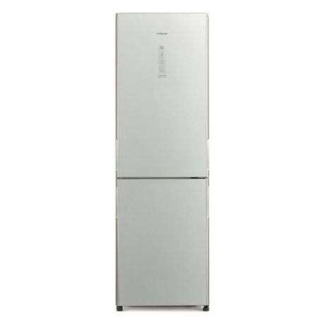 Холодильник HITACHI R-BG410 PU6X GS, двухкамерный, серебристое стекло