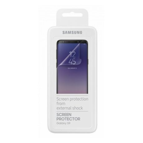 Защитная пленка для экрана SAMSUNG ET-FG960CTEGRU для Samsung Galaxy S9, прозрачная, 2 шт