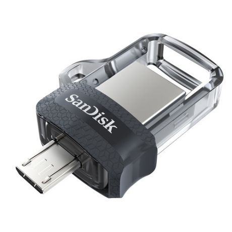 Флешка USB SANDISK Ultra Dual drive 256Гб, USB3.0, черный [sddd3-256g-g46]