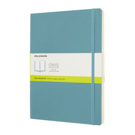 Блокнот Moleskine CLASSIC SOFT XLarge 190х250мм 192стр. нелинованный мягкая обложка голубой 6 шт./кор.