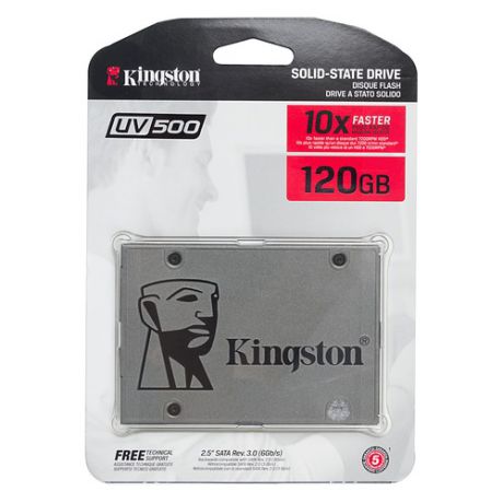 SSD накопитель KINGSTON UV500 SUV500/120G 120Гб, 2.5", SATA III
