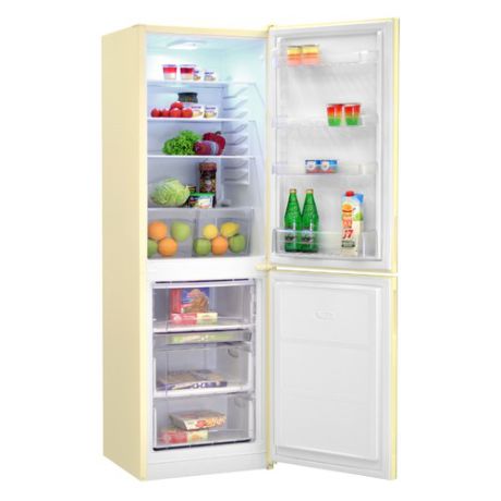 Холодильник NORD NRB 119 542, двухкамерный, золотистый стекло [00000246085]