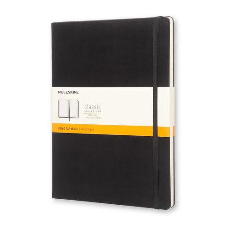 Блокнот Moleskine CLASSIC XLarge 190х250мм 192стр. линейка твердая обложка черный