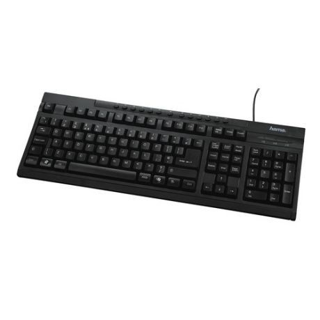 Клавиатура HAMA AK -220, USB, черный + черный [r1011288]
