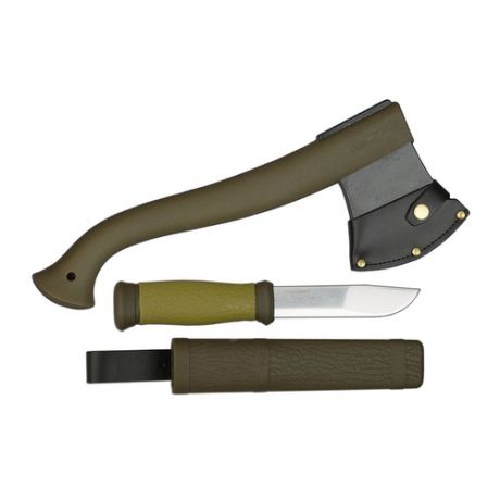 Набор нож/топор Mora Outdoor Kit MG (1-2001) хаки