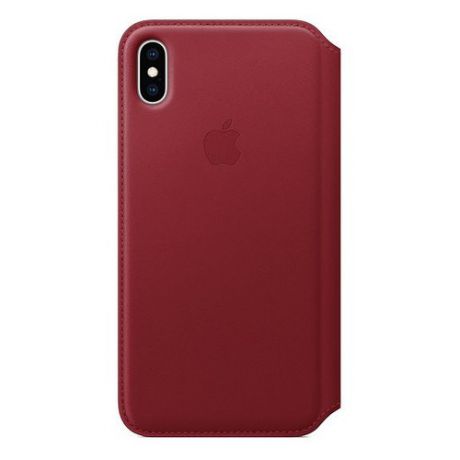 Чехол (флип-кейс) APPLE MRX32ZM/A, для Apple iPhone XS Max, красный