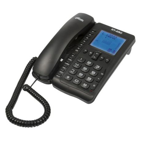 Проводной телефон RITMIX RT-490, черный