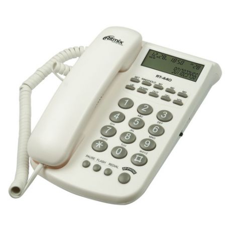 Проводной телефон RITMIX RT-440, белый