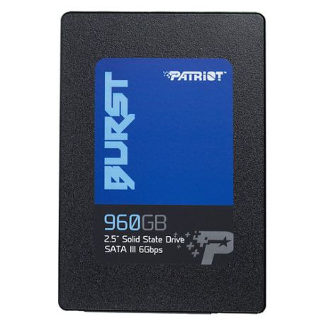 SSD накопитель PATRIOT Burst PBU960GS25SSDR 960Гб, 2.5", SATA III