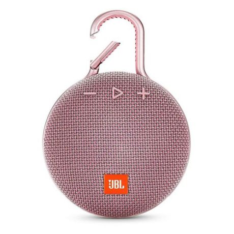 Портативная колонка JBL Clip 3, 3.3Вт, розовый [jblclip3pink]