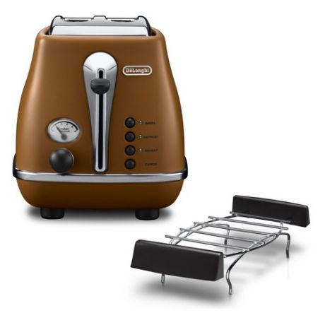 Тостер DELONGHI CTOV2103.BW, коричневый [176129063]