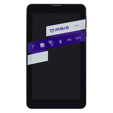 Планшет IRBIS TZ725, 1GB, 8GB, 3G, Android 6.0 черный