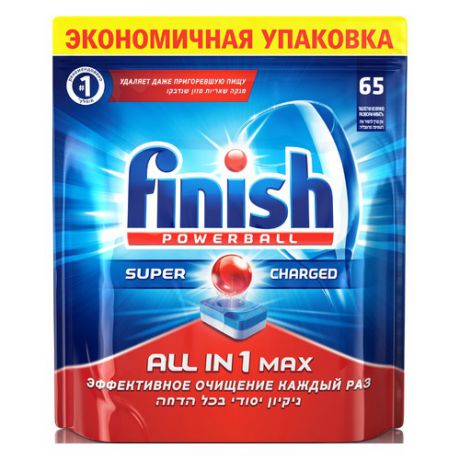 Таблетки FINISH All-in-1 MAX, для посудомоечных машин, 65 [3018751]
