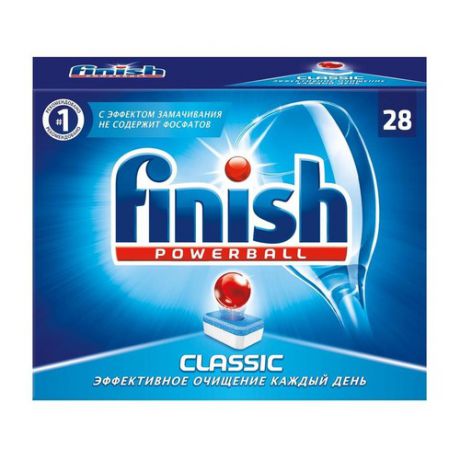 Средство для мытья посуды FINISH Classic, для посудомоечных машин, 28 [3026699]