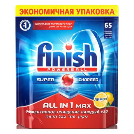Средство для мытья посуды FINISH 170707595496, для посудомоечных машин, 65