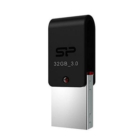 Флешка USB SILICON POWER X31 32Гб, USB3.0, серебристый [sp032gbuf3x31v1k]