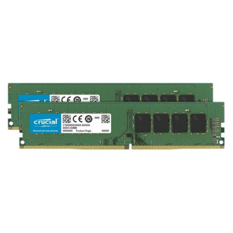 Модуль памяти CRUCIAL CT2K8G4DFS8266 DDR4 - 2x 8Гб 2666, DIMM, Ret