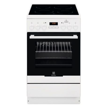 Электрическая плита ELECTROLUX EKI954901W, стеклокерамика, белый