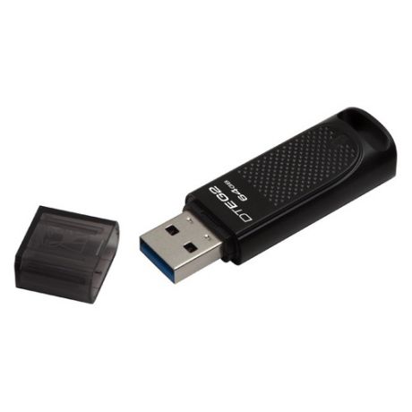Флешка USB KINGSTON DataTraveler Elite G2 64Гб, USB3.0, черный [dteg2/64gb]